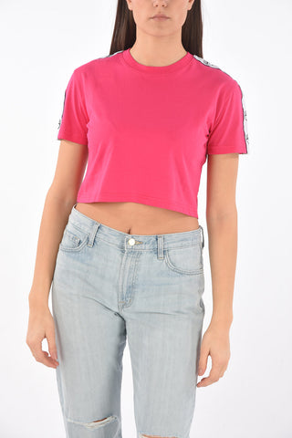 LOGOMANIA Crewneck Cropped T-shirt