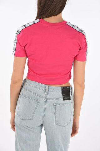 LOGOMANIA Crewneck Cropped T-shirt