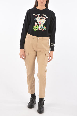 Stretchy cotton pants CARGO CHINO