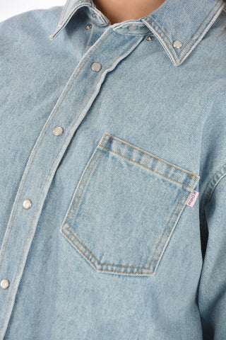 Denim Overshirt YALTA with Back Print