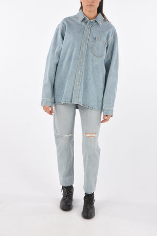 Denim Overshirt YALTA with Back Print
