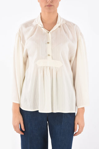 Blusa caftan maniche lunghe con polsini