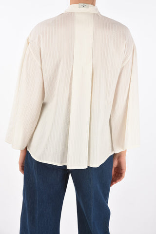 Blusa caftan maniche lunghe con polsini