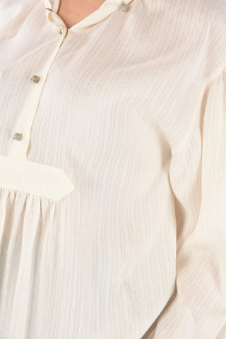 Blusa caftan maniche lunghe con polsini