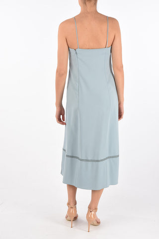 Pleated Detail Midi Dress