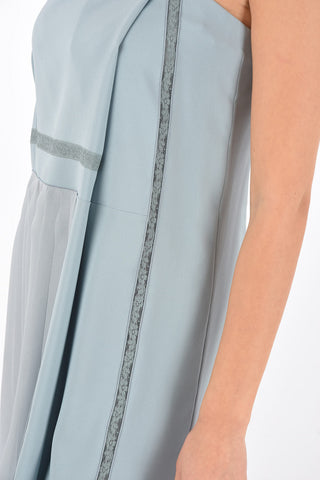 Pleated Detail Midi Dress