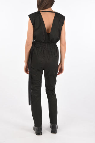 DRKSHDW Elastic Waistband Satin Jumpsuit