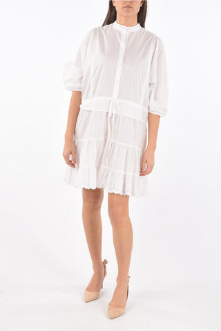 SEE BY Cotton Shirt Dress with Drawstring