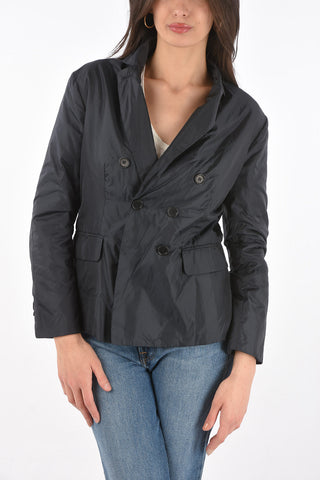 Padded Double-breasted Blazer TARTUFINO with Flap Pockets