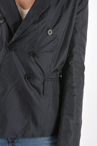 Padded Double-breasted Blazer TARTUFINO with Flap Pockets