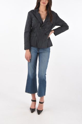 Padded Double-breasted Blazer TARTUFINO with Flap Pockets