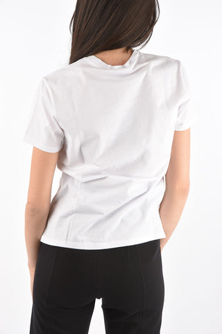 crew-neck t-shirt with silenzio print