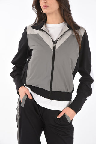 side pockets stretch sweatshirt