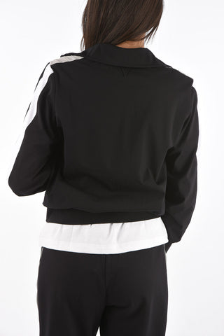 side pockets stretch sweatshirt