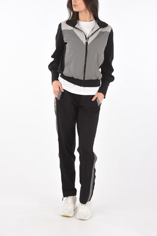 side pockets stretch sweatshirt