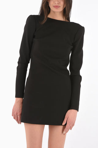 Cut-out Details Sheath Dress with Zipped Cuffs