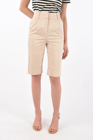 high-rise waist CARLA single pleat shorts