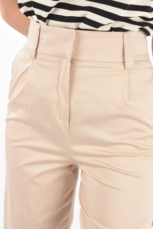 high-rise waist CARLA single pleat shorts
