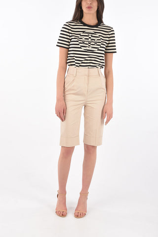 high-rise waist CARLA single pleat shorts
