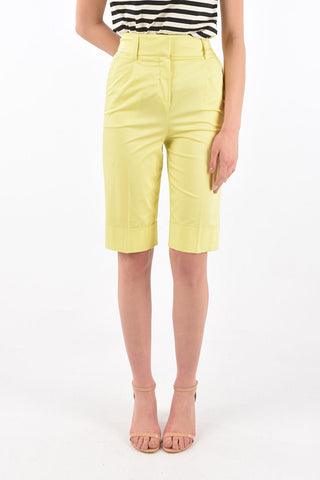 high-rise waist CARLA single pleat shorts