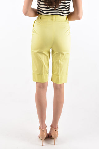 high-rise waist CARLA single pleat shorts