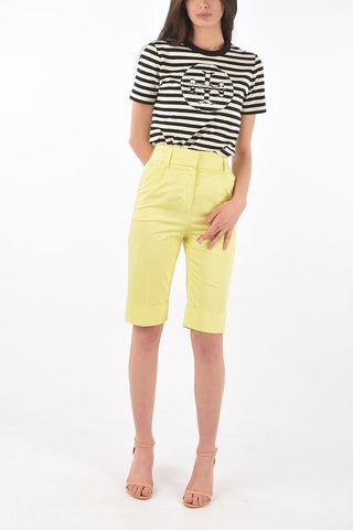 high-rise waist CARLA single pleat shorts