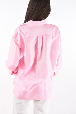 camicia a righe awning con stampa good for you frontale