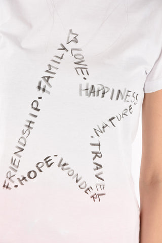 Roundeneck T-shirt ANIA With STAR VALUES Print