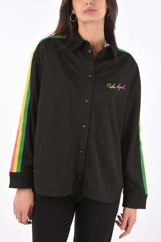 side band MIAMI track shirt with snap buttons