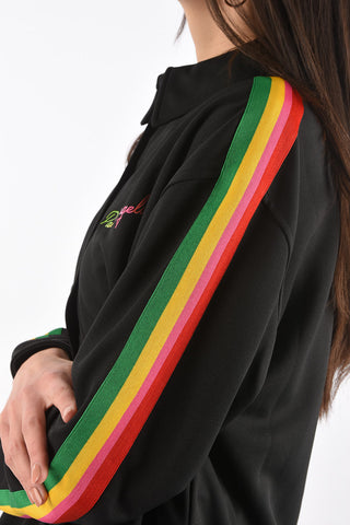side band MIAMI track shirt with snap buttons