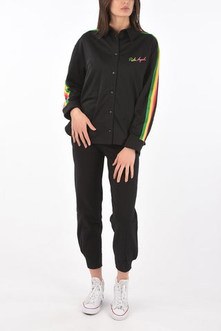 side band MIAMI track shirt with snap buttons