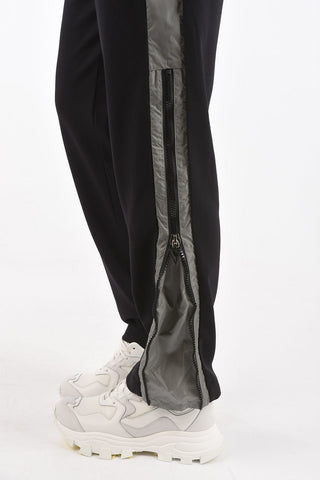 leggings lifestyle bi-colore con zip alla caviglia