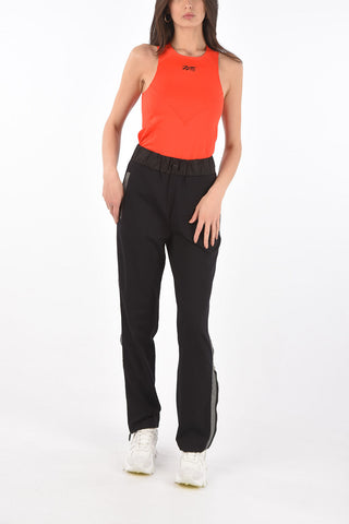leggings lifestyle bi-colore con zip alla caviglia