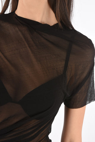 See-through Asymmetric T-shirt