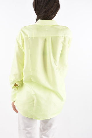 camicia a righe awning con stampa good for you frontale