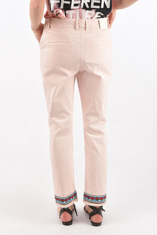 frayed DAKOTA jeans with Beads on the bottom