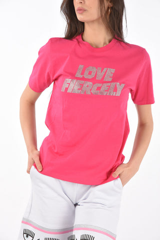 T-shirt LOVE FIERCELY in strass