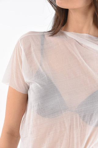 See-through Asymmetric T-shirt