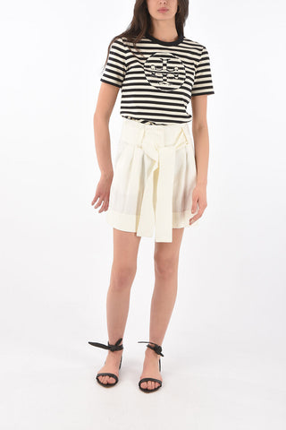 high-rise waist RAISA single pleat trousers with belt