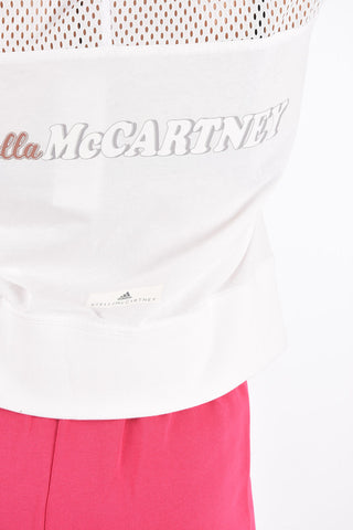 STELLA MCCARTNEY t-shirt cropped TRAIN with mesh details