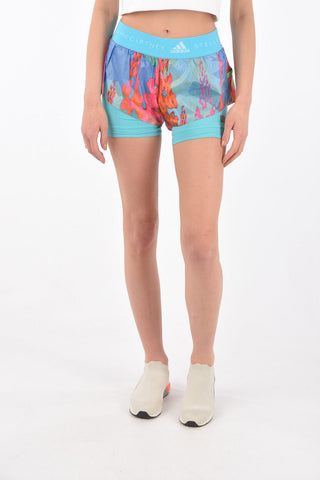 STELLA MCCARTNEY PARLEY tie dye effect 2IN1 shorts