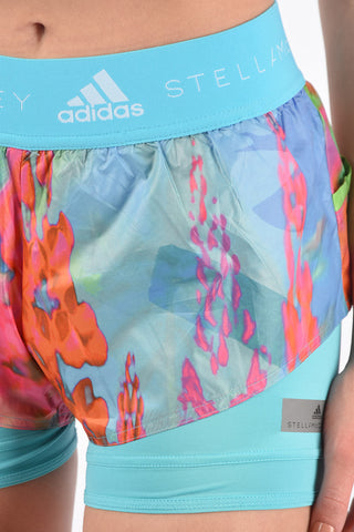 STELLA MCCARTNEY PARLEY tie dye effect 2IN1 shorts