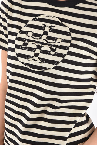 striped crew-neck t-shirt