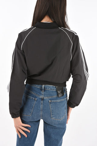 PRIMEGREEN Zipped Cropped Sweatshirt