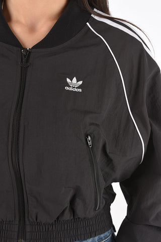 PRIMEGREEN Zipped Cropped Sweatshirt