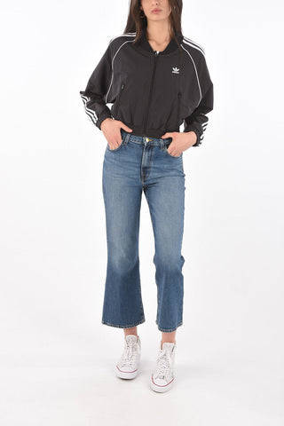 PRIMEGREEN Zipped Cropped Sweatshirt
