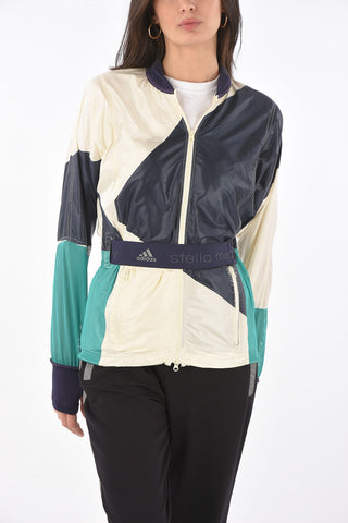 STELLA MCCARTNEY polyester RUN KTE jacket with belt