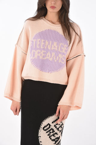 Knitted Cropped Sweater TEENAGE DREAMS Oversize