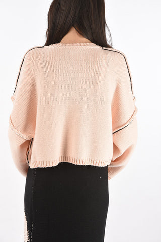 Knitted Cropped Sweater TEENAGE DREAMS Oversize