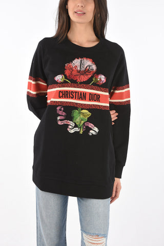 embroidered crew-neck sweatshirt